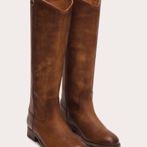 Cognac Melissa 2 button Frye boots